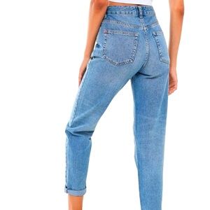 UO BDG High-Waisted Mom Jean Light Wash